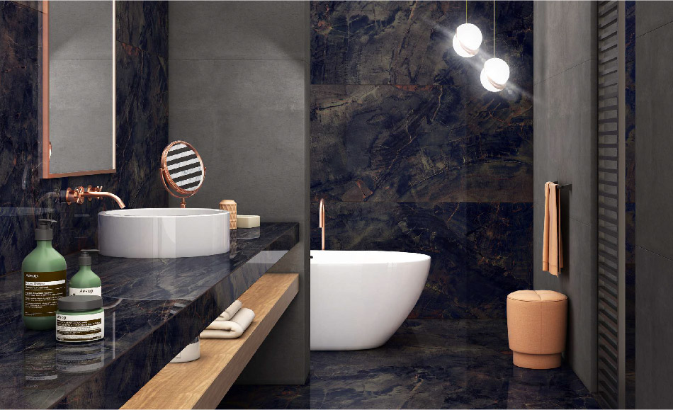 Marble Look Porcelain Wall & Floor Tile Manufacturer Large format porcelain tile for shower walls