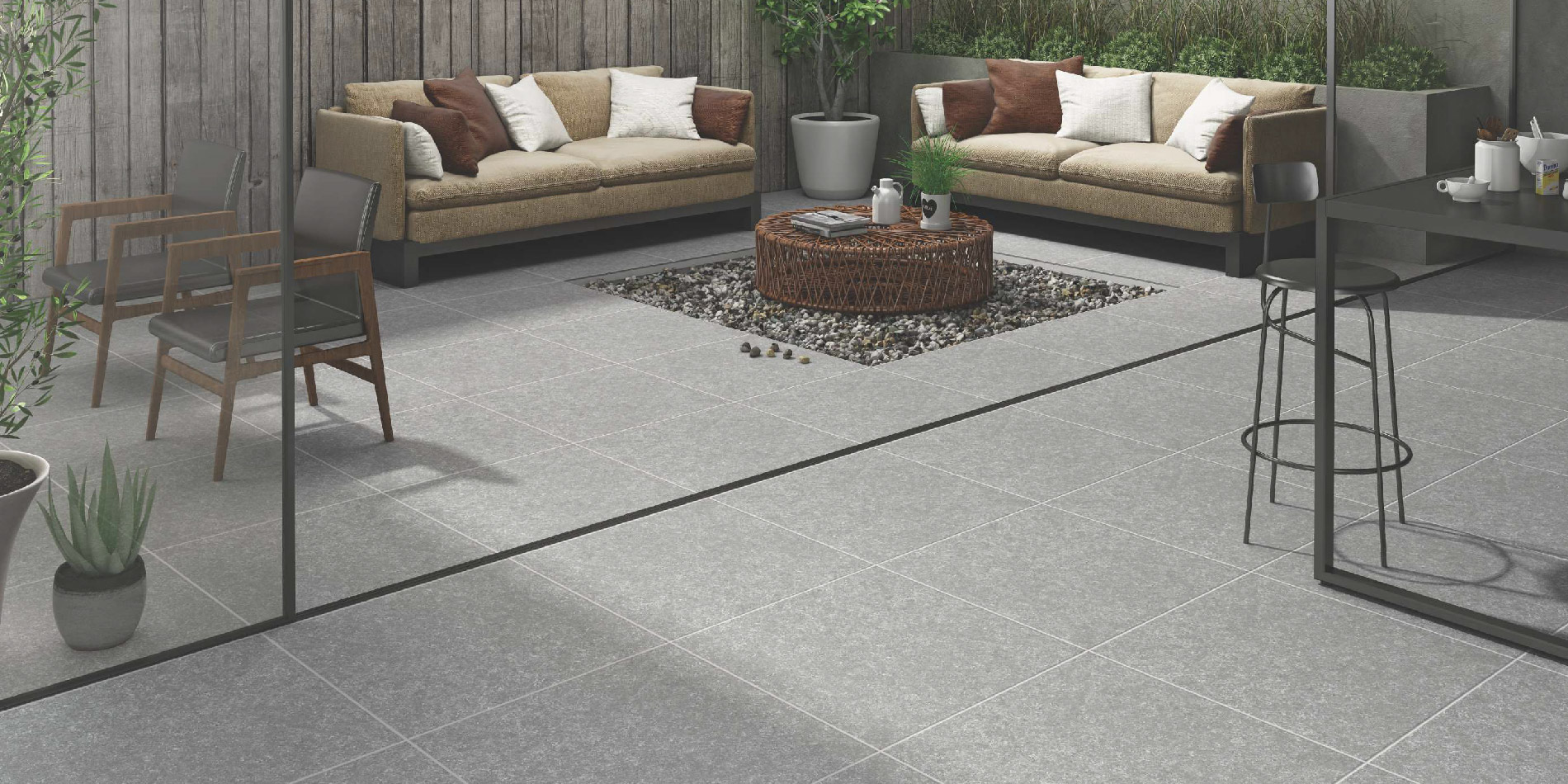 Stone Look Porcelain Stoneware For Wall & Floor