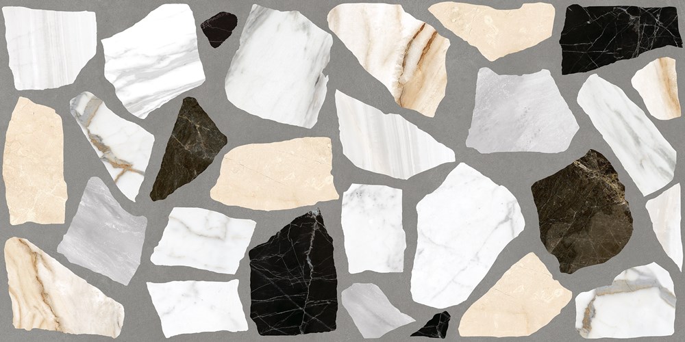 Glazed Porcelain Tiles Concrete Look Cemento Grey Stone