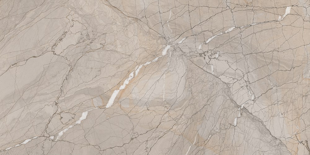 Glazed Porcelain Tiles Marble Look Elite Almond