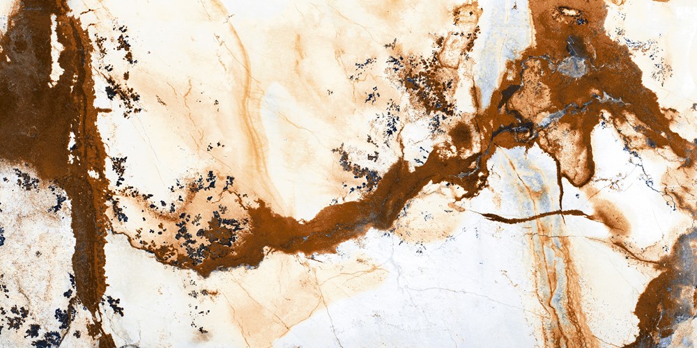 Glazed Porcelain Tiles Marble Look Charon Brown