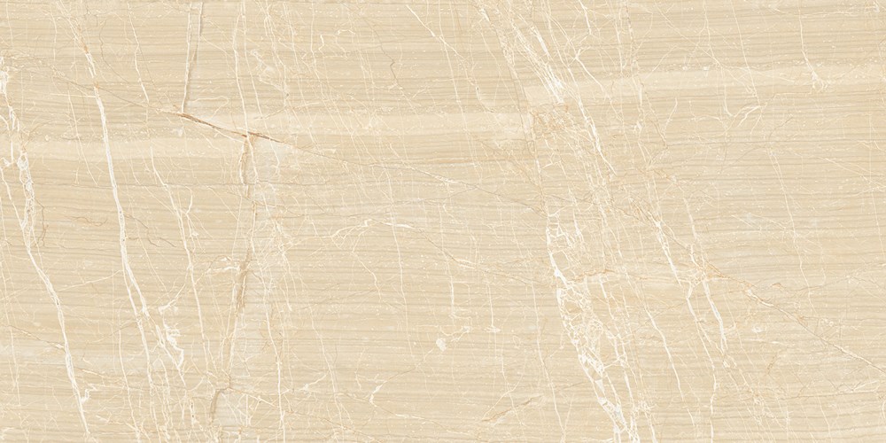 Glazed Porcelain Tiles Marble Look Cluster Beige