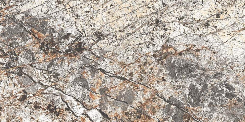 Glazed Porcelain Tiles Marble Look Estrada Blue