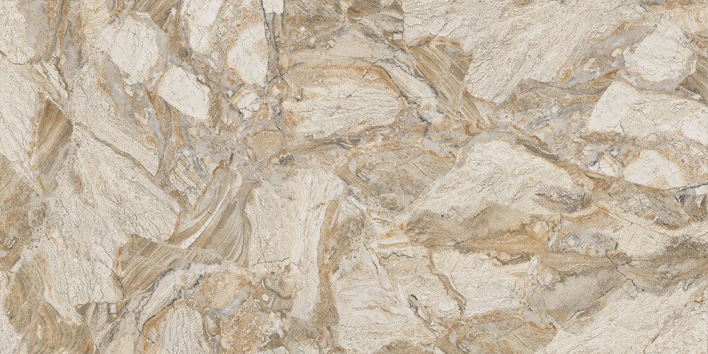 Glazed Porcelain Tiles Marble Look Fusion Brown