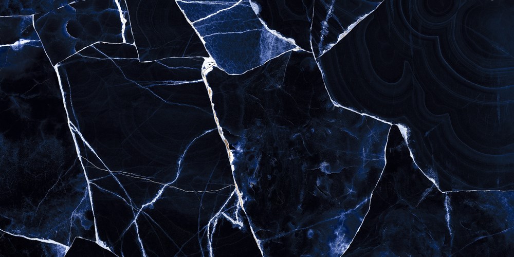 Glazed Porcelain Tiles Marble Look Gallifery Blue