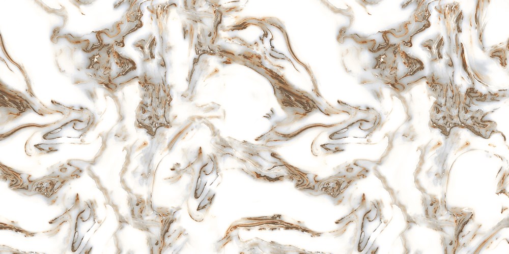 Glazed Porcelain Tiles Marble Look Grand Classic Brown