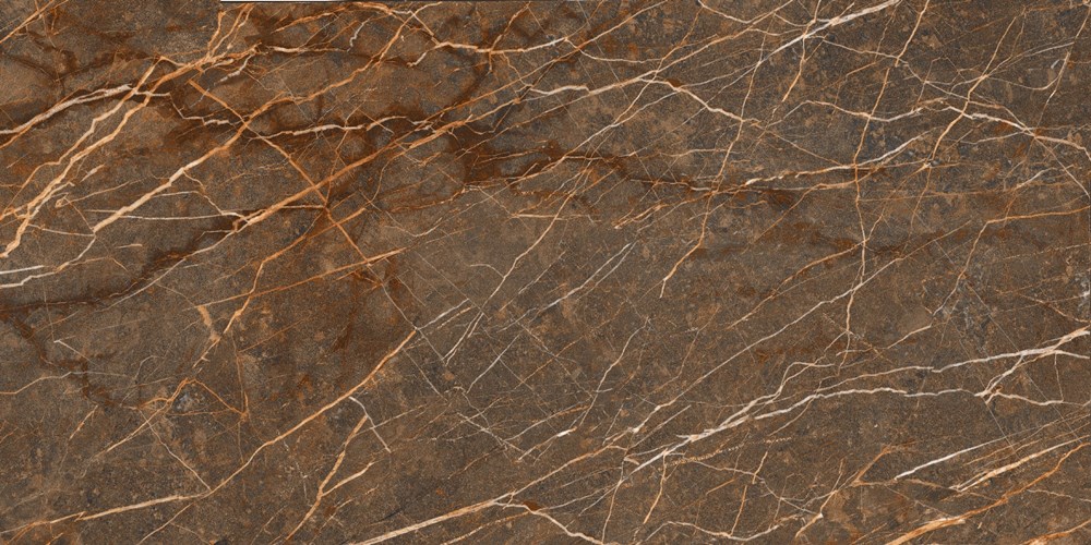 Glazed Porcelain Tiles Marble Look Lamboza Brown