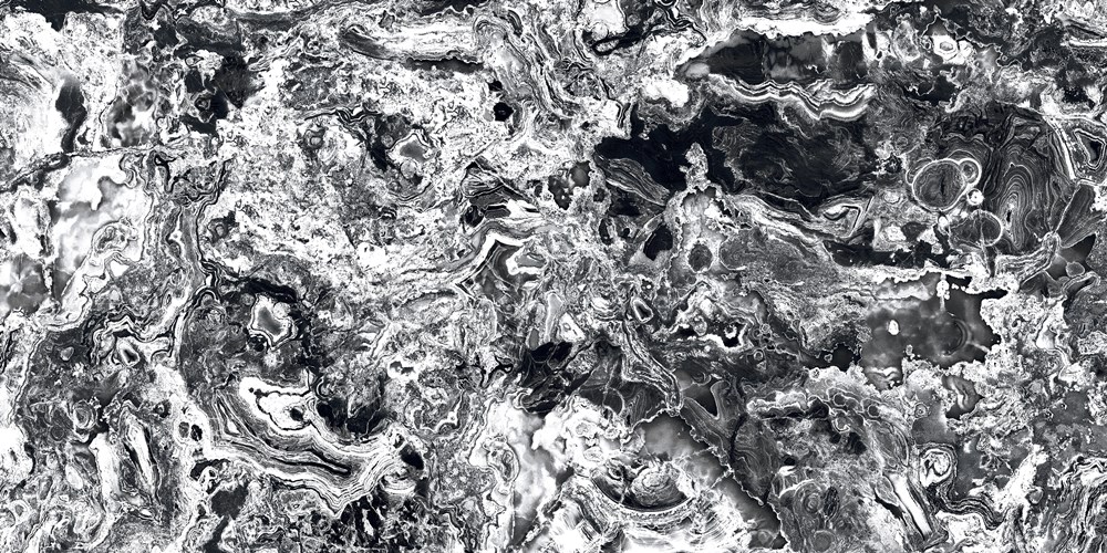 Glazed Porcelain Tiles Marble Look Limic Black