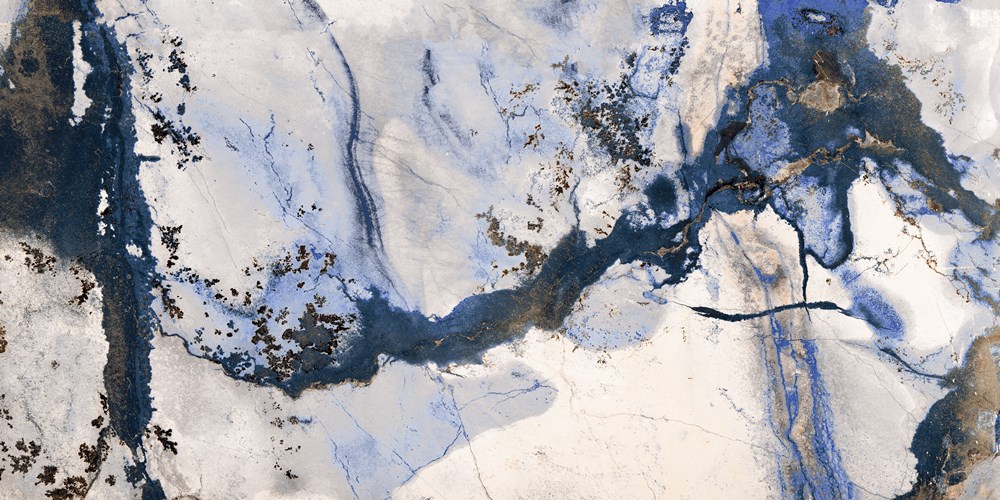 Glazed Porcelain Tiles Marble Look Charon Navy