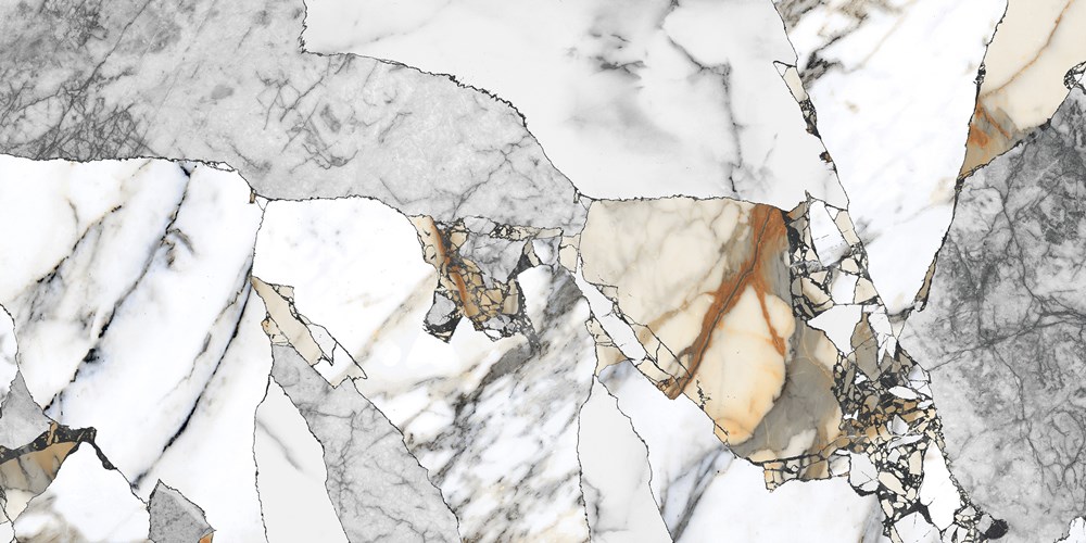 Glazed Porcelain Tiles Marble Look 