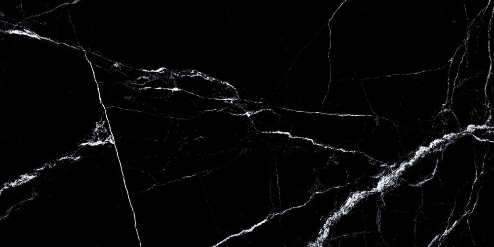 Glazed Porcelain Tiles Marble Look Pietra Black