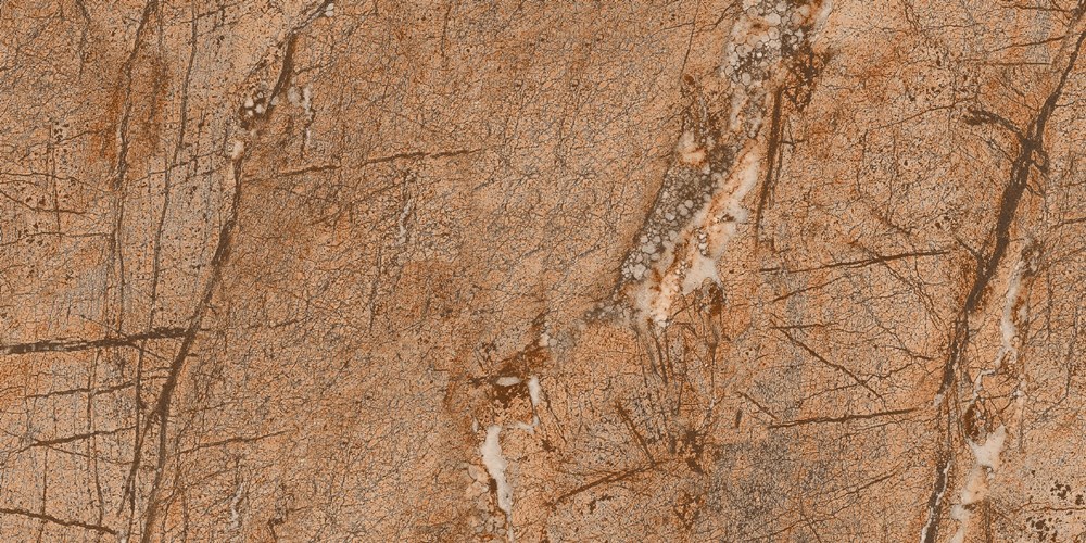 Glazed Porcelain Tiles Marble Look Tectonic Brown