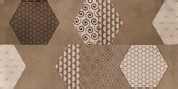 Glazed Porcelain Tiles Concrete Look Corte