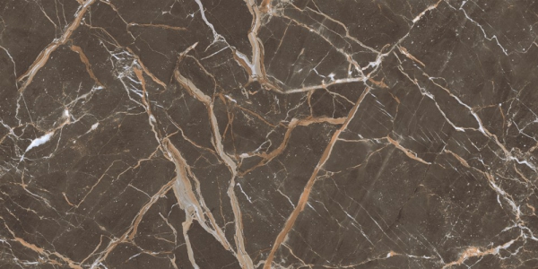 Glazed Porcelain Tiles Continue Marble Estrada Brown