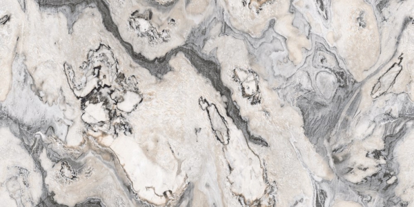 Glazed Porcelain Tiles Continue Marble Santorini Bianco