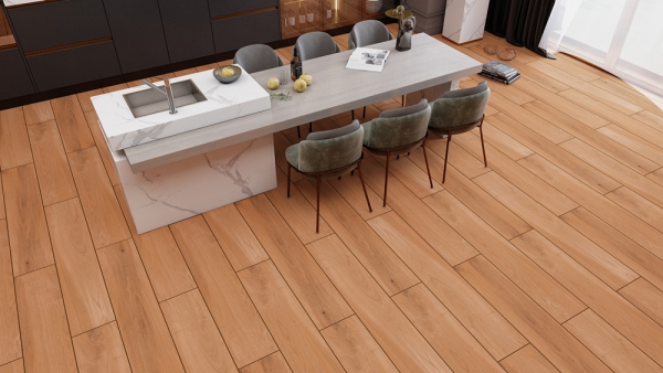 Glazed Porcelain Tiles Wood Look Cottage Natural