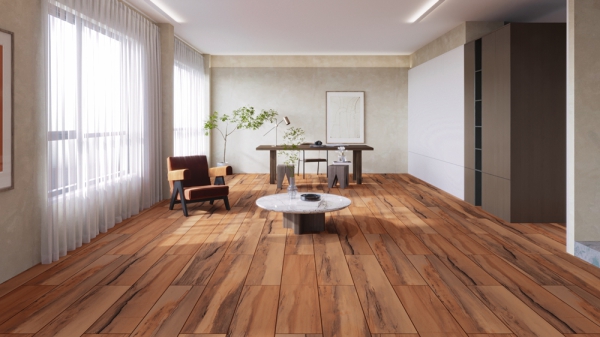Glazed Porcelain Tiles Wood Look Elie Chestnut