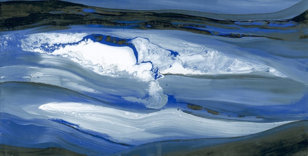 Glazed Porcelain Tiles Marble Look Avalon Blue