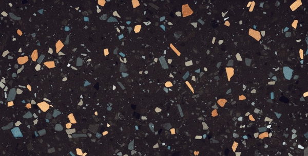 Glazed Porcelain Tiles Marble Look Black Pearl