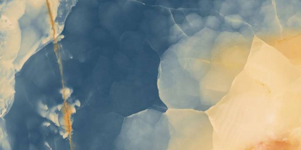 Glazed Porcelain Tiles Marble Look Claudia Blue Onyx