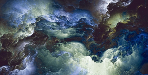 Glazed Porcelain Tiles Marble Look Clody Blue