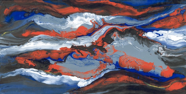 Glazed Porcelain Tiles Marble Look Selena Blue