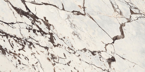 Glazed Porcelain Tiles Marble Look Viola Brown