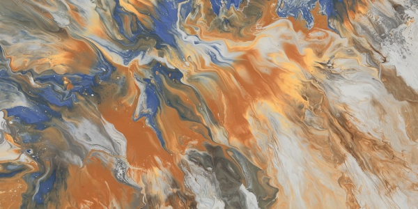 Glazed Porcelain Tiles Marble Look Golden Flame