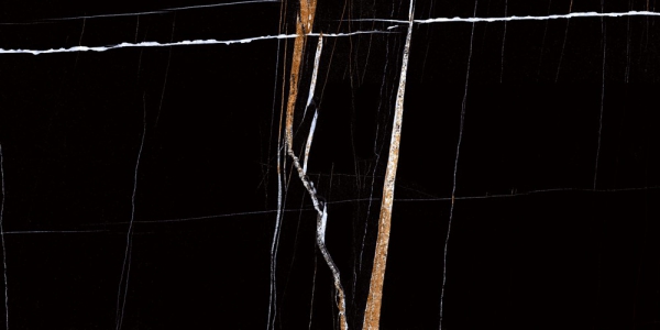 Glazed Porcelain Tiles Marble Look Belgium Black 