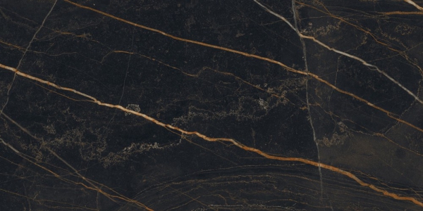 Glazed Porcelain Tiles Marble Look Black Jaction