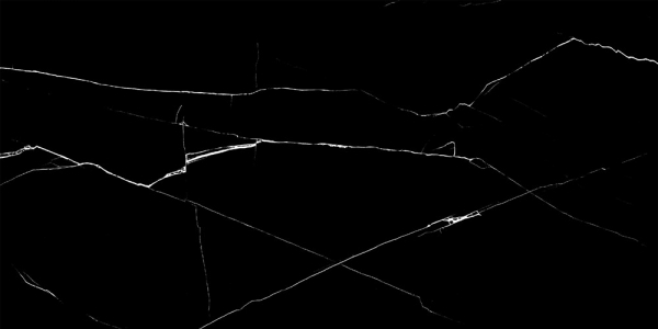 Glazed Porcelain Tiles Marble Look Black Macauba