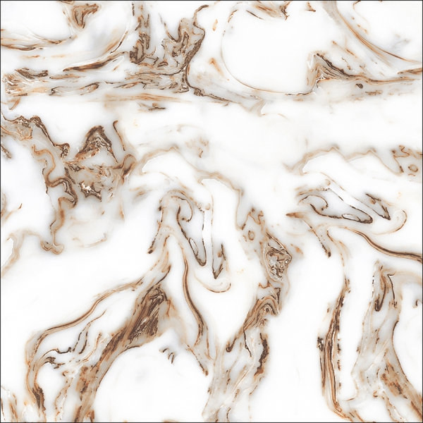 Glazed Porcelain Tiles Marble Look Classic Gold
