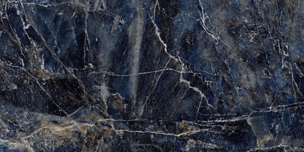Glazed Porcelain Tiles Marble Look Flint Blue