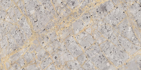 Glazed Porcelain Tiles Marble Look Fourtune Grey