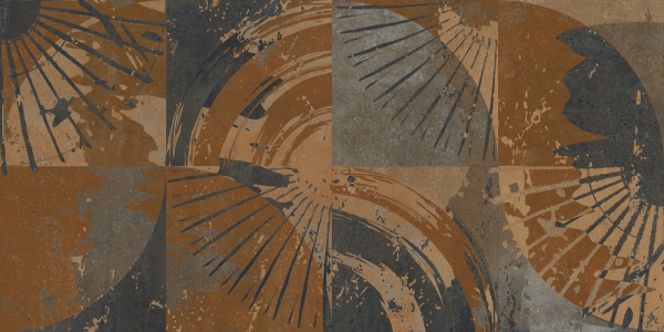 Glazed Porcelain Tiles Marble Look Grosa Brown Decor