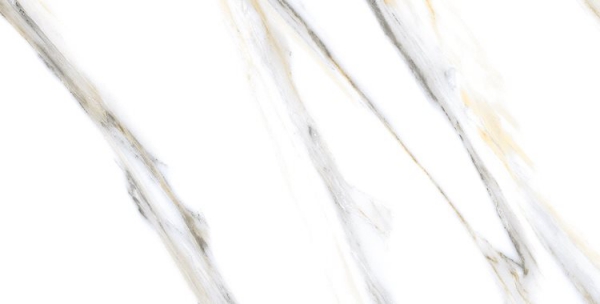 Glazed Porcelain Tiles Marble Look Morocco White