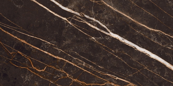 Glazed Porcelain Tiles Marble Look Oriental Brown