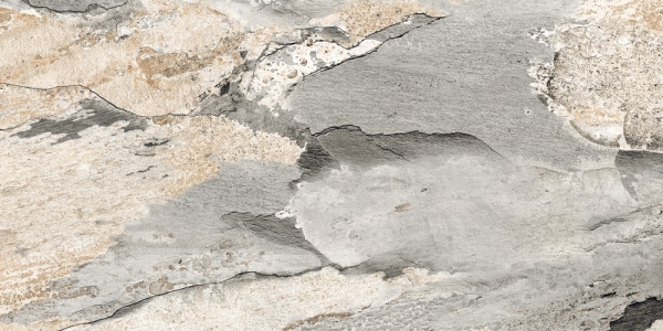 Glazed Porcelain Tiles Stone Look Lime Stone Grey