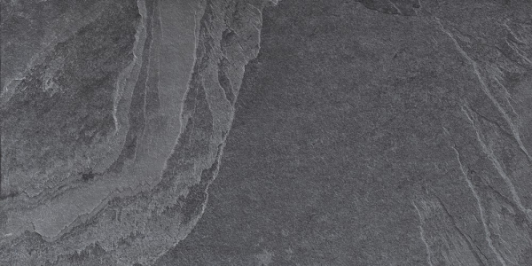 Glazed Porcelain Tiles Stone Look Slate Stone Nero